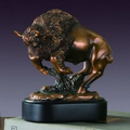 Buffalo figurine 7" W x 7.5" H